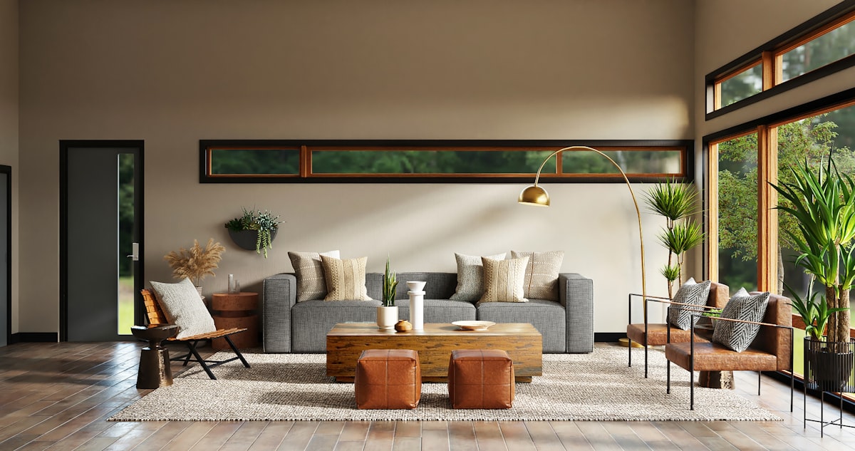 Minimalist interior design living room